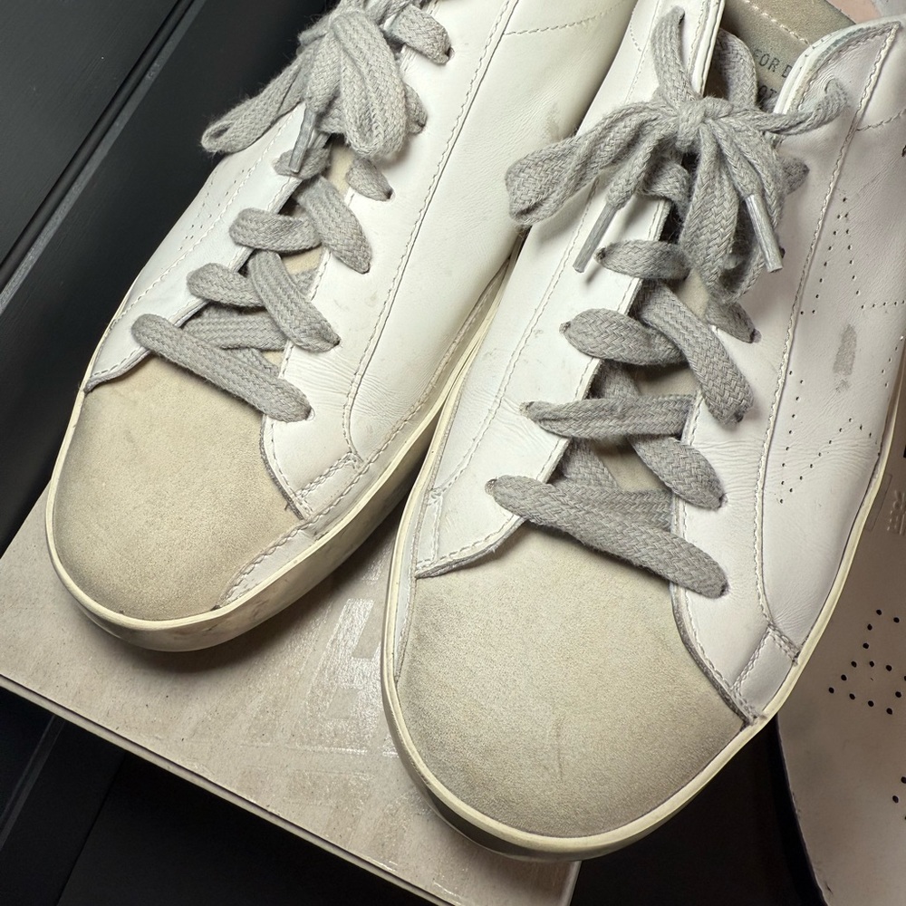 Golden Goose Men's Super-Star with perforated star and ice-gray heel tab - Picture 5 of 16
